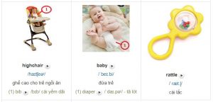 Học từ vựng tiếng Anh qua hình ảnh về em bé 2