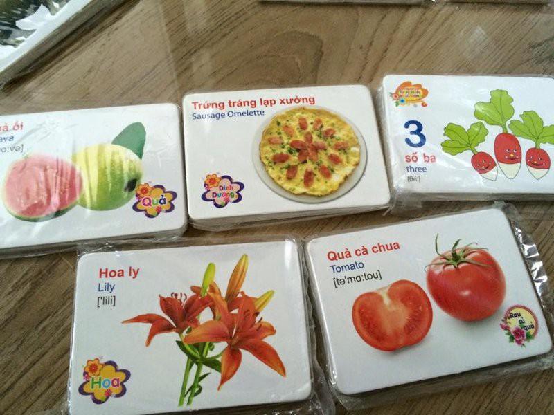 Thẻ tự học tiếng Anh qua hình ảnh món ăn