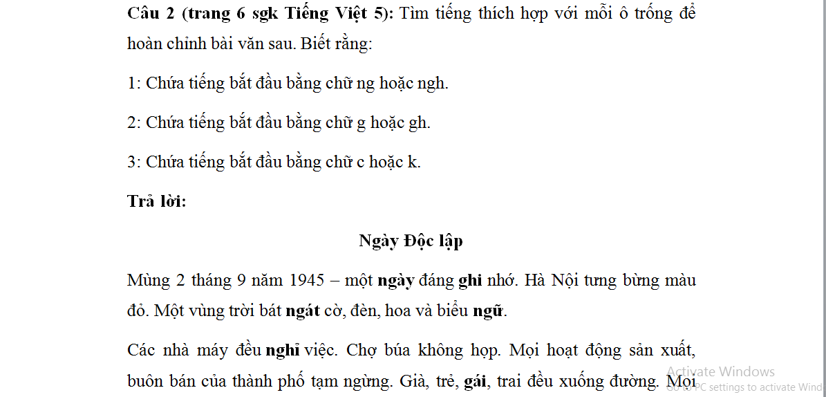 Chính tả lớp 5: Nghe- viết: Việt Nam thân yêu
